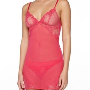 La Perla Primula Pink Chemise Size S